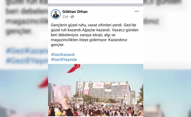 CHP'li Orhan'dan Gezi paylaşımı