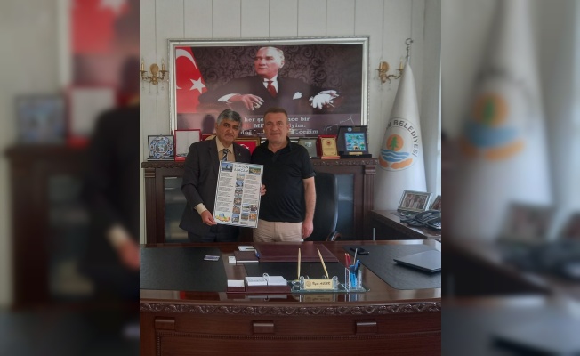 Eğitimci-Yazar Murat Kaya'dan, Belediye Başkanı İlyas Acar'a ziyaret
