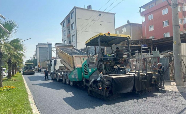 Çayırova Yavuz Sultan Selim Caddesi asfaltlandı
