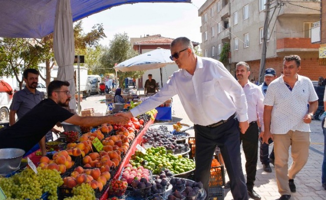 Bursa'da Karacabeyliler yeni semt pazarından memnun