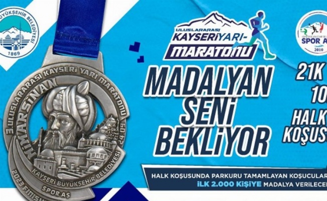 Kayseri'de yarı maratona geri sayım