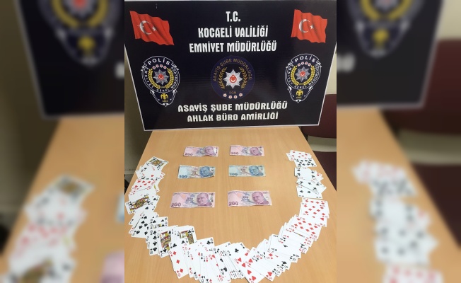 Darıca'da polisten kumar baskını