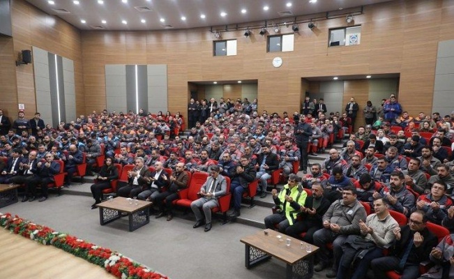 Kayseri Melikgazi personeline deprem teşekkürü