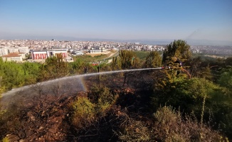 Gebze'de mesire alanında  yangın