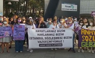 Gebze Kadın Platformu’ndan  İstanbul Sözleşmesi Eylemi