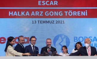 Halka arzını tamamlayan Escar, Borsa İstanbul'da “ESCAR“ koduyla işlem görmeye başladı