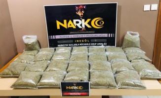 28,6 kilogram sentetik uyuşturucu ele geçirildi