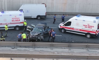 Gebze'de zincirleme trafik kazası