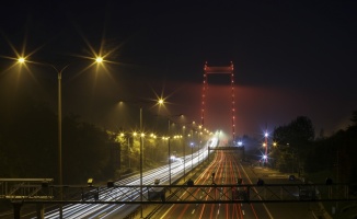 FSM Köprüsü lösemiyle ilgili farkındalık oluşturmak için turuncu renkle ışıklandırıldı