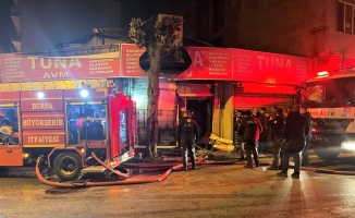 Bursa'da iş yerinde çıkan yangın söndürüldü