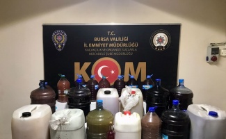 Bursa'da sahte içki operasyonunda 2 şüpheli yakalandı