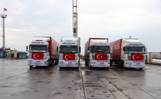 Tekirdağ'dan Suriye'ye 100 ton un gönderildi