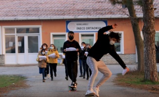 Trakya'daki okullarda karne heyecanı yaşandı