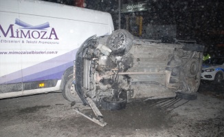 Ümraniye'deki trafik kazasında 1 kişi yaralandı