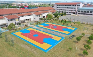 Büyükşehir 70 okula  basketbol sahası yapacak