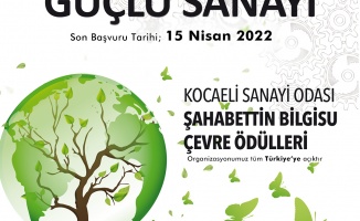 KSO Şahabettin Bilgisu Çevre Ödülleri için on tarih 15 Nisan