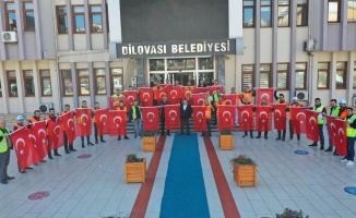 Dilovası, Türk Bayrakları ile donatıldı
