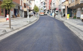 Gaziler Caddesi’nin asfaltı yenileniyor
