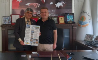 Eğitimci-Yazar Murat Kaya'dan, Belediye Başkanı İlyas Acar'a ziyaret
