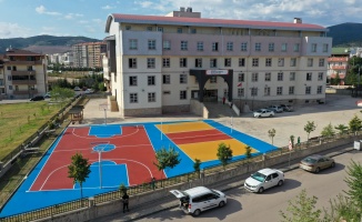188 okula basket ve voleybol sahası yapıldı