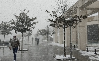Kocaeli'de  yüksek kesimlerde kar yağışı