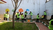 Kocaeli Gönüllüleri anaokulu duvarlarını boyadı